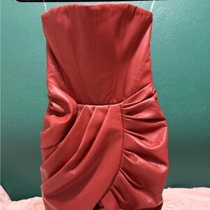 Oh Polly Rust Orange Dress